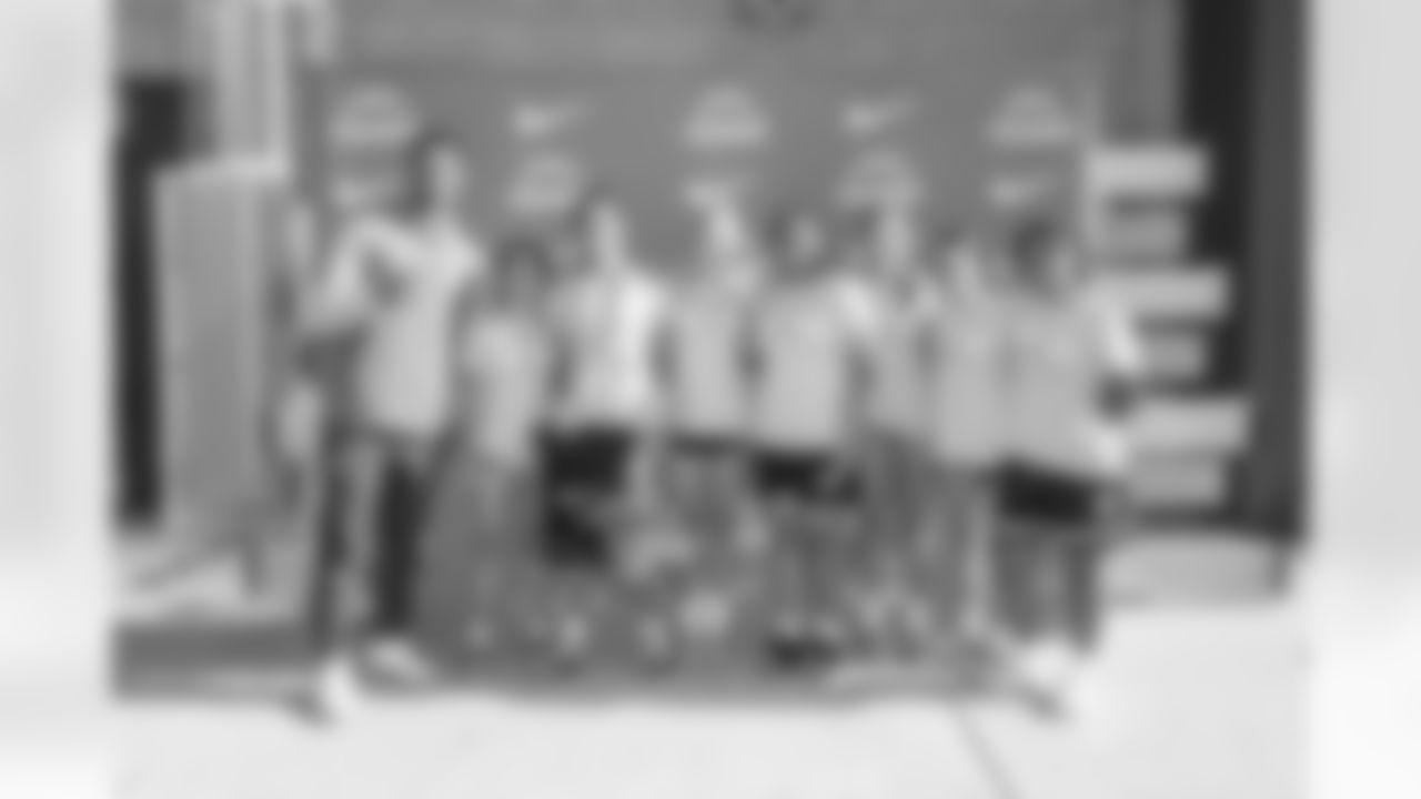 The Los Angeles Chargers host a girls flag football camp on Tuesday, December 02, 2025 at St. Joseph High School in Lakewood, CA.