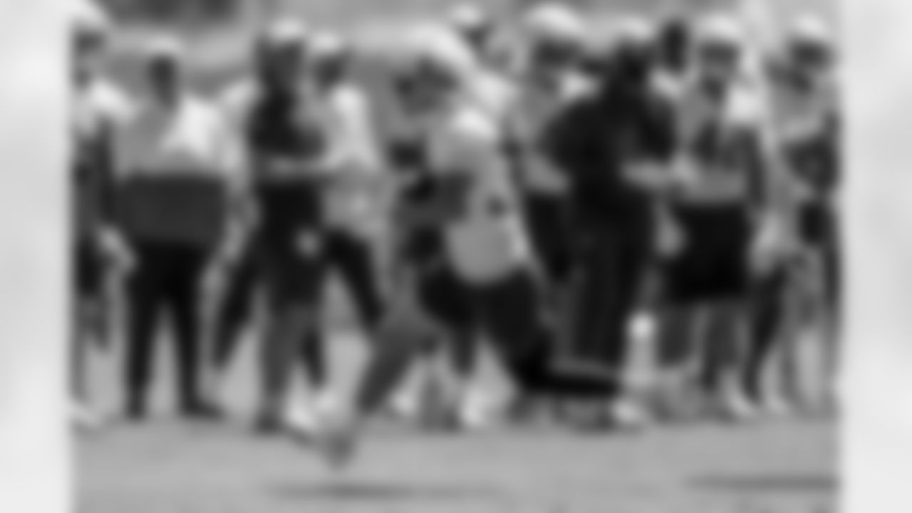 The Los Angeles Chargers practice at Training Camp on Wednesday, August 20, 2025 at The Bolt in El Segundo, CA.