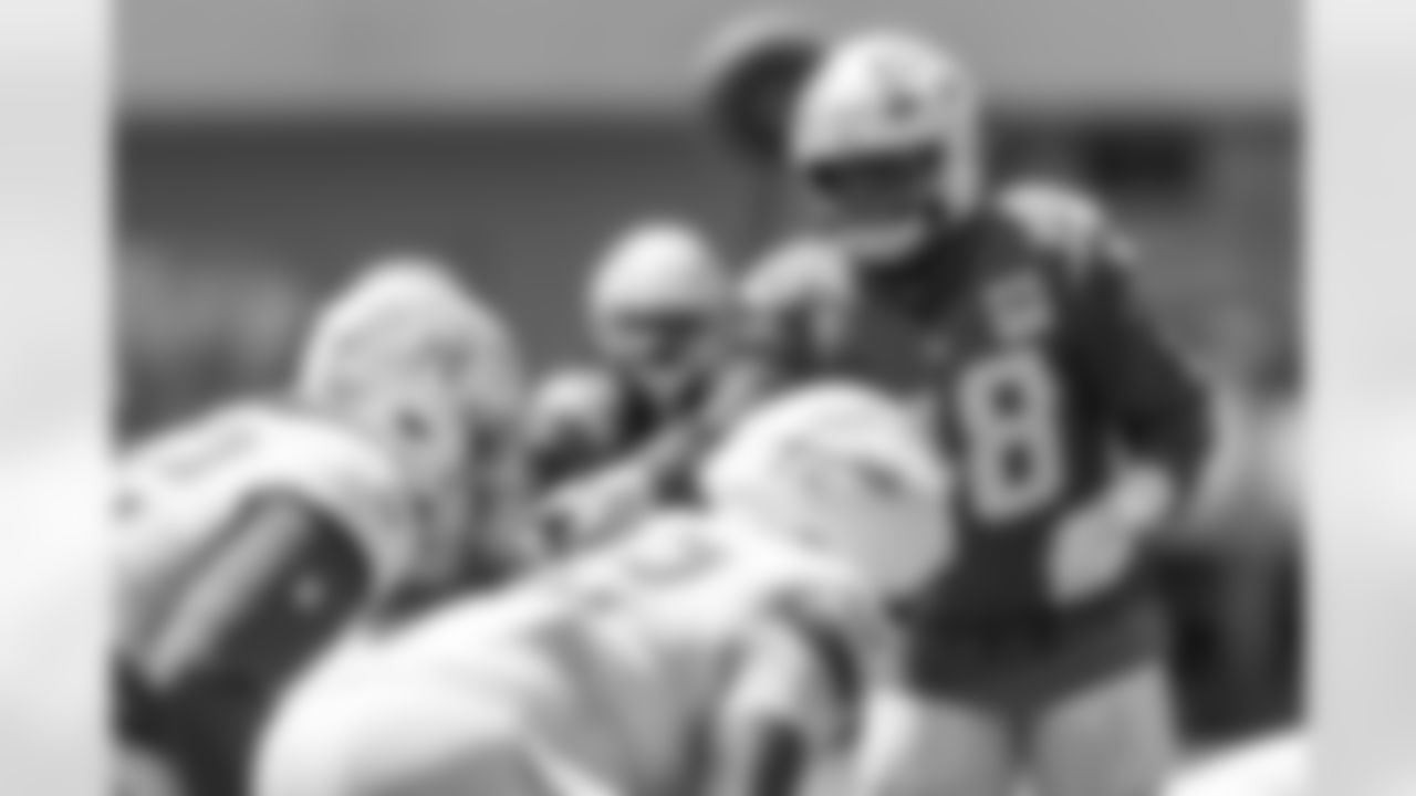 The Los Angeles Chargers practice at Training Camp on Monday, August 18, 2025 at The Bolt in El Segundo, CA.