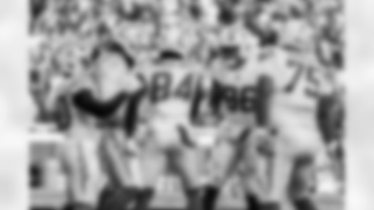 RB Kimani Vidal (30), WR Keenan Allen (13), WR KeAndre Lambert-Smith (84), TE Oronde Gadsden (86) and C Bradley Bozeman (75)