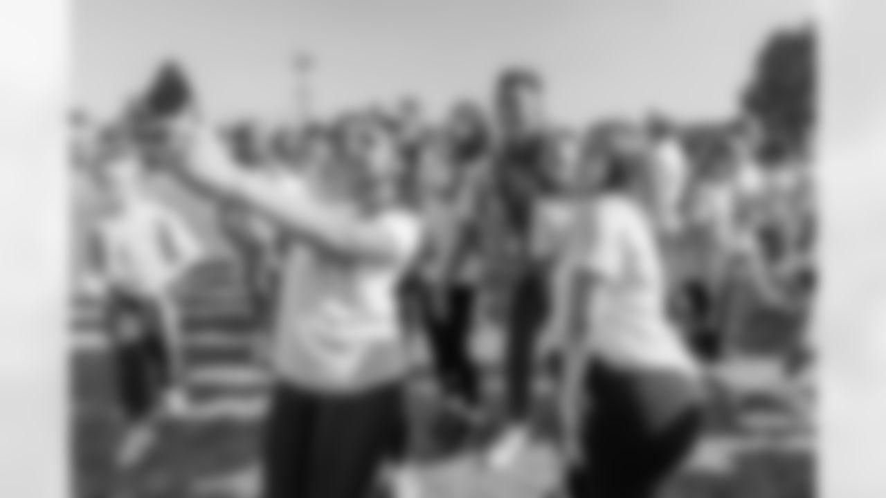 The Los Angeles Chargers host a girls flag football camp on Tuesday, December 02, 2025 at St. Joseph High School in Lakewood, CA.