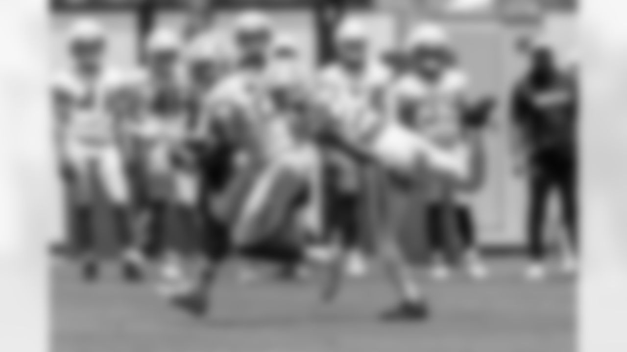 The Los Angeles Chargers hold Mandatory Mini-Camp on Thursday, June 12, 2025 at The Bolt in El Segundo, CA.