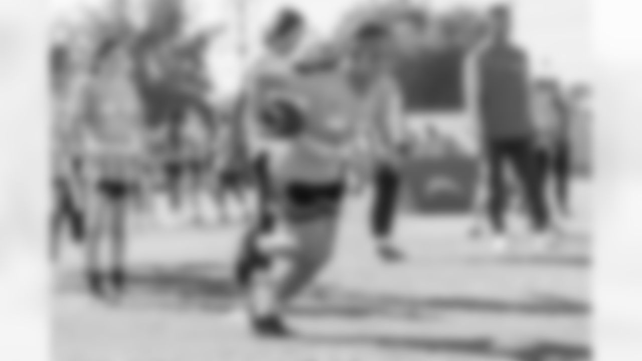 The Los Angeles Chargers host a girls flag football camp on Tuesday, December 02, 2025 at St. Joseph High School in Lakewood, CA.