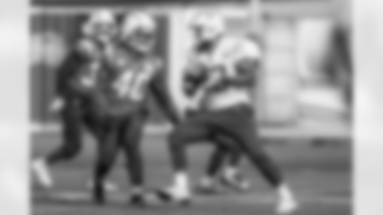 The Los Angeles Chargers practice on Thursday, November 13, 2025 at The Bolt in El Segundo, CA.