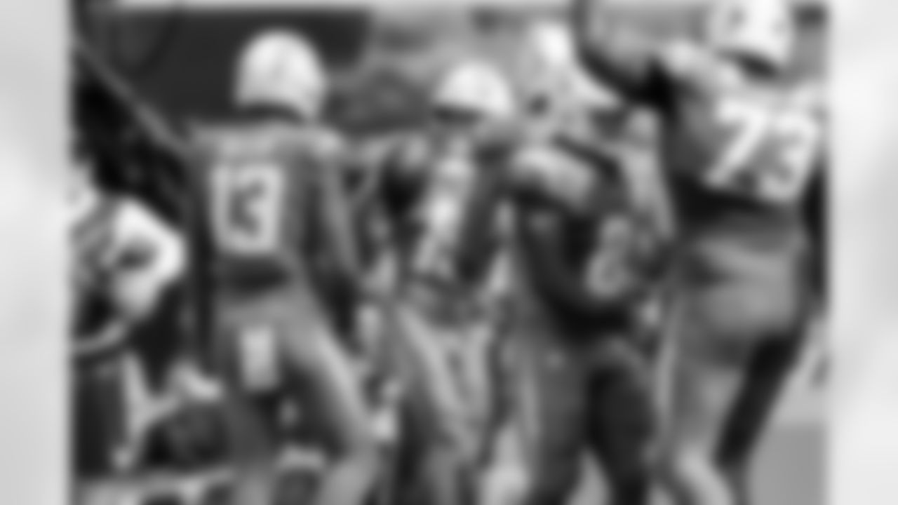 WR Keenan Allen (13) and WR Ladd McConkey (15)