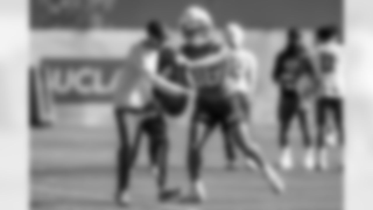 The Los Angeles Chargers practice on Saturday, December 6, 2025 at The Bolt in El Segundo, CA.