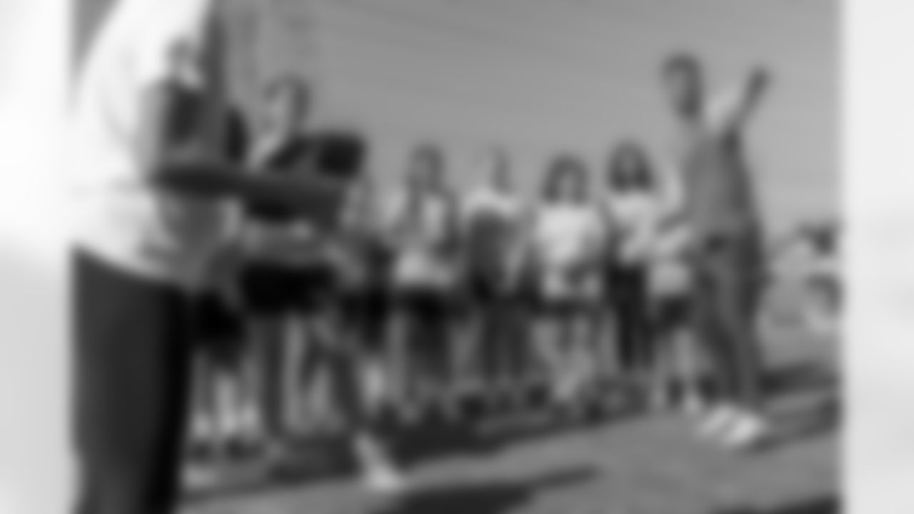 The Los Angeles Chargers host a girls flag football camp on Tuesday, December 02, 2025 at St. Joseph High School in Lakewood, CA.