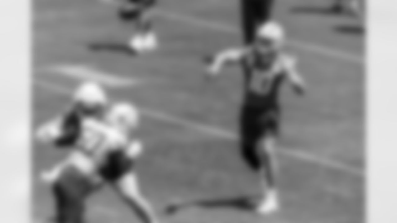The Los Angeles Chargers practice at Training Camp on Monday, August 4, 2025 at The Bolt in El Segundo, CA.