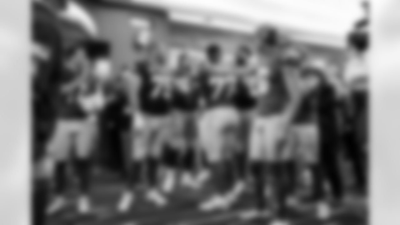 K Cameron Dicker (11), C Bradley Bozeman (75), G Zion Johnson (77) and P JK Scott (16)