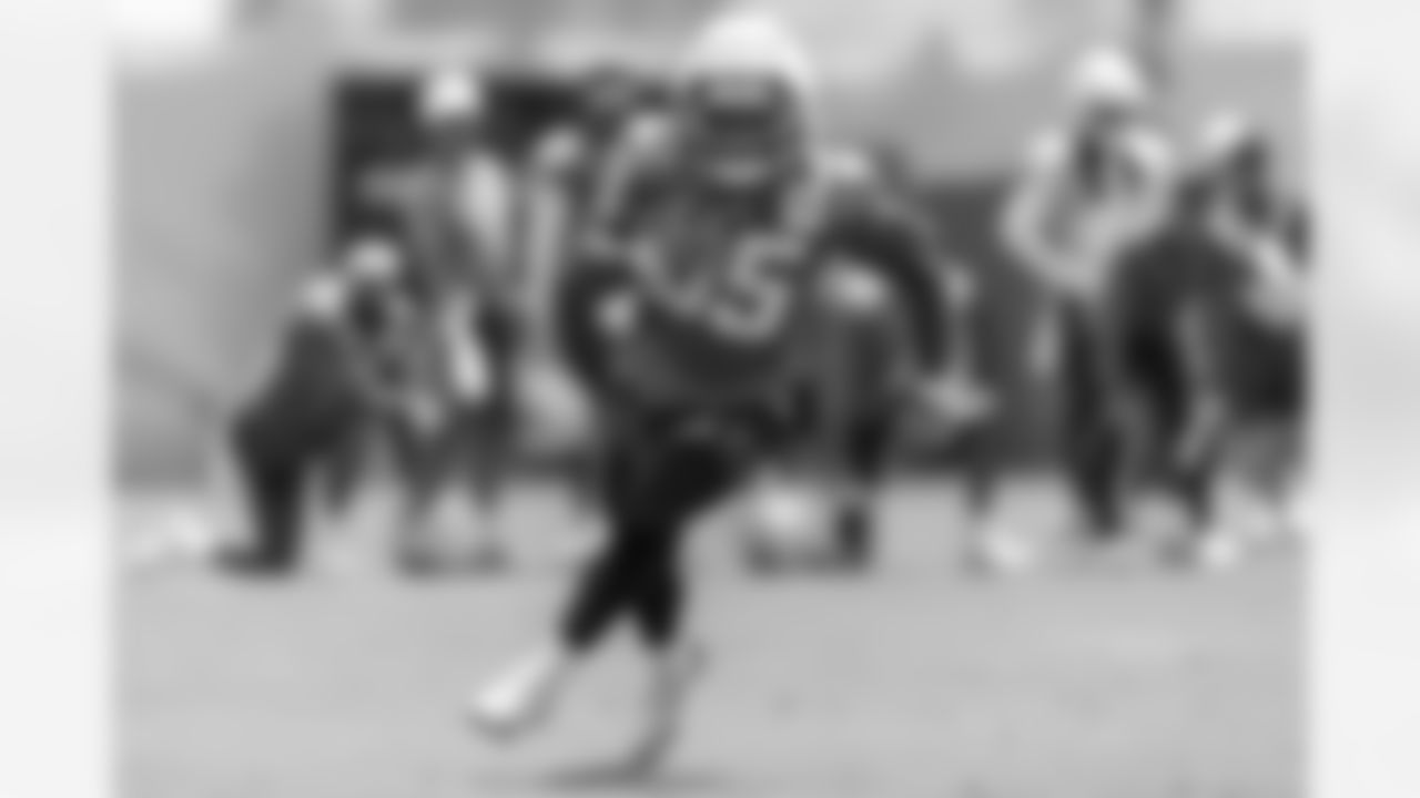 The Los Angeles Chargers practice at Training Camp on Wednesday, August 13, 2025 at The Bolt in El Segundo, CA.