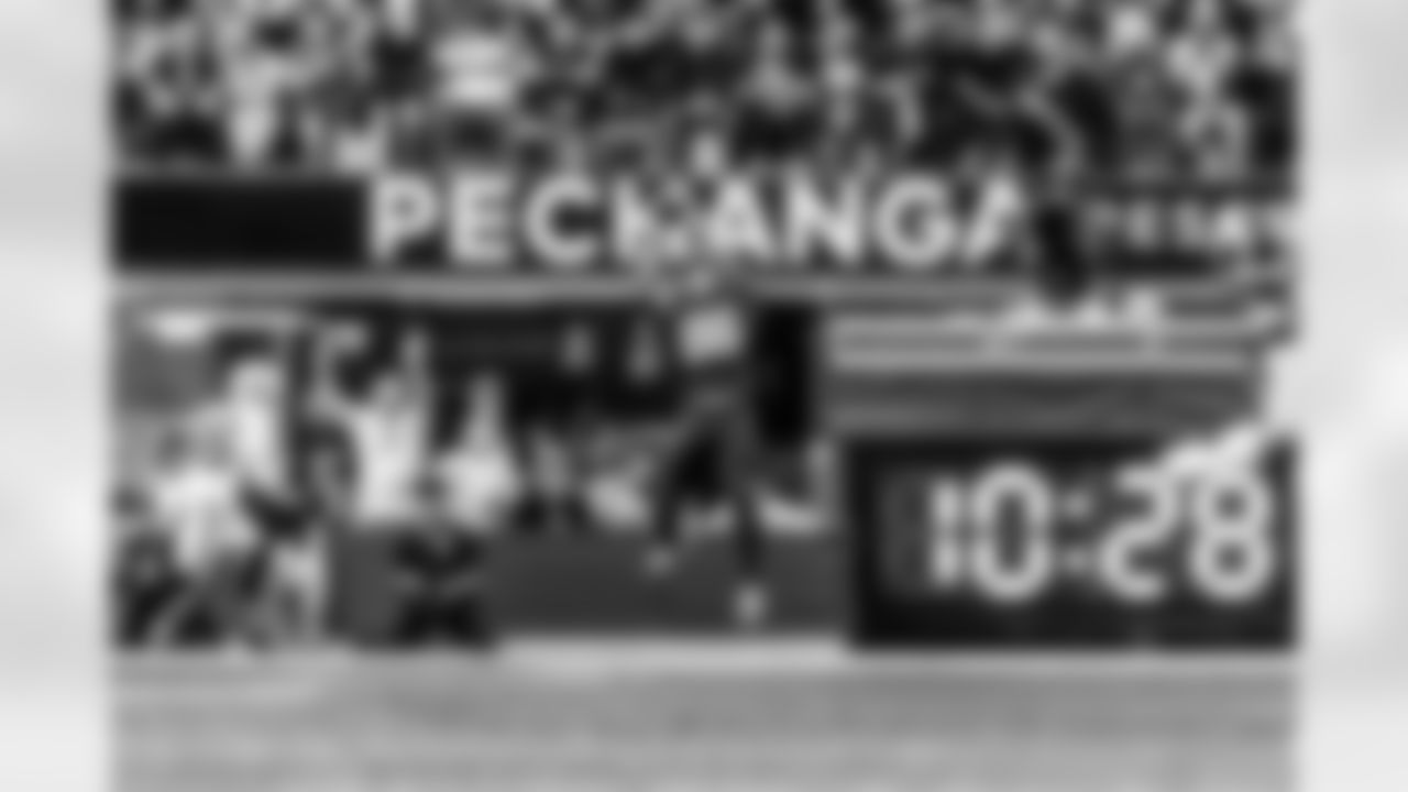 Take a look back at the Chargers Week 13 matchup with the Raiders in monochrome.