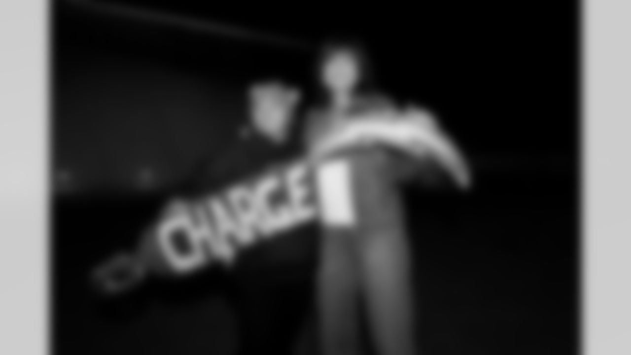 Los Angeles Chargers fans gather on Saturday, December 28, 2024 at The Bolt in El Segundo, CA to welcome the team home after their win over play the New England Patriots.