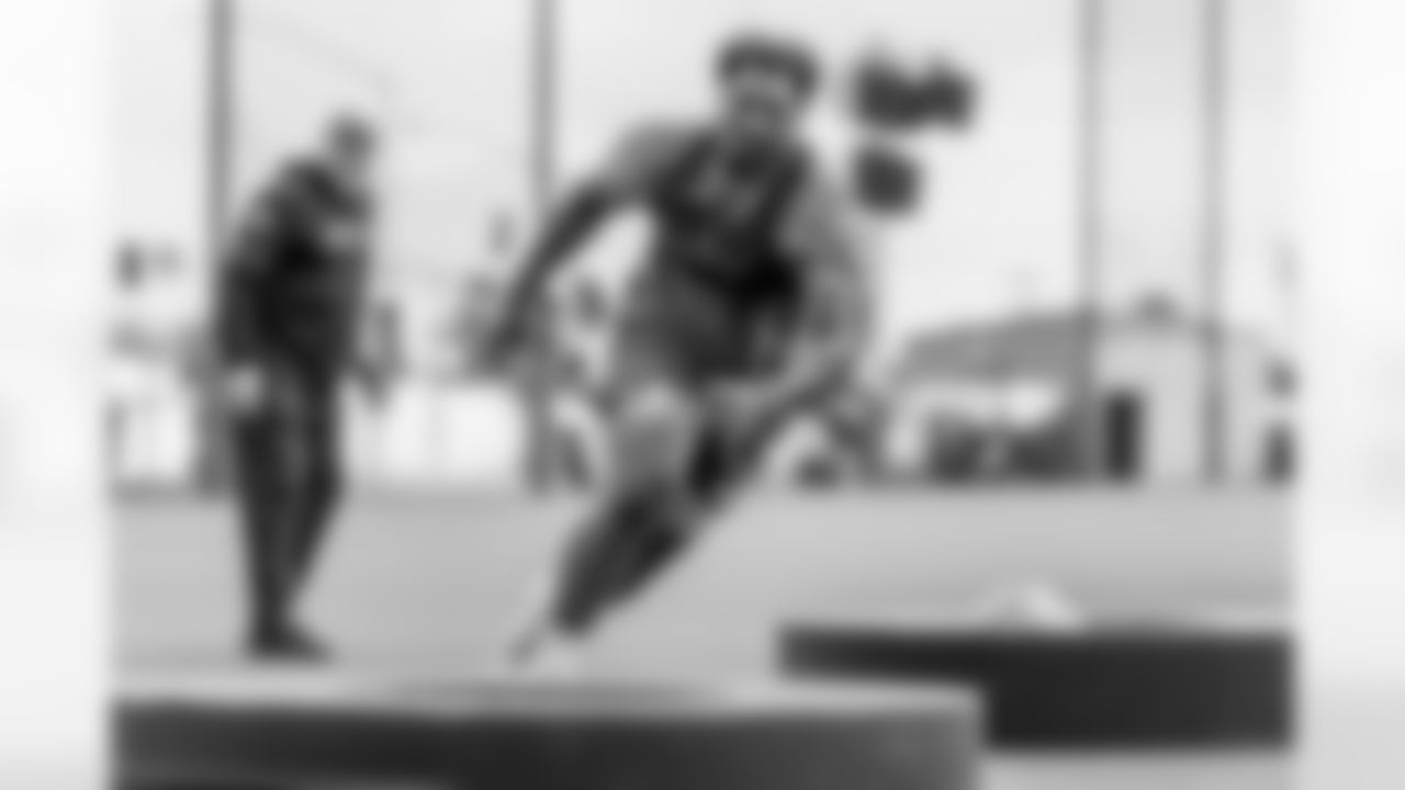 Los Angeles Chargers players participate in Phase 1 of the offseason program on Monday, April 28, 2025 at The Bolt in El Segundo, CA.