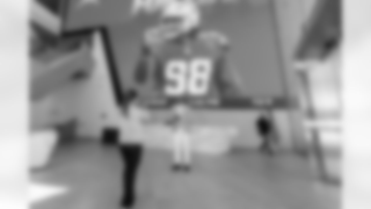 Former Los Angeles Charger Isaac Rochell retires a 'Charger for Life" on Friday, July 25, 2025 at The Bolt in El Segundo, CA.