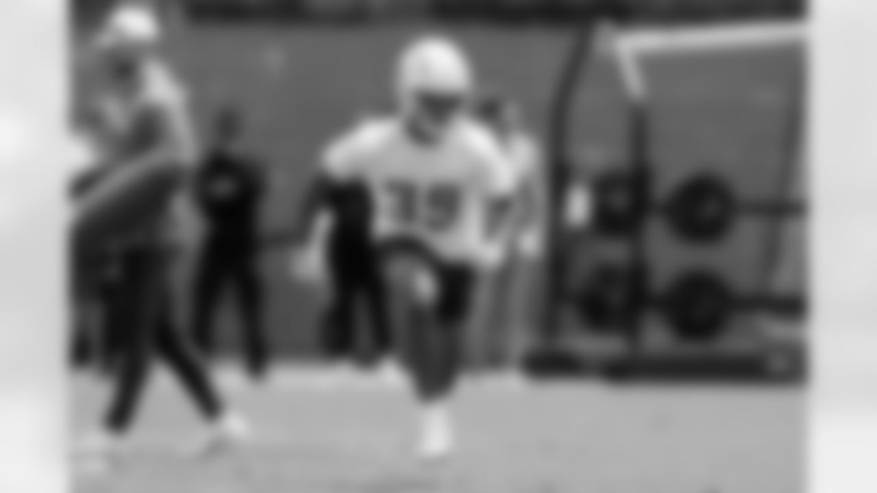 The Los Angeles Chargers hold OTA's on Monday, May 20, 2024 at Hoag Performance Center in Costa Mesa, CA.