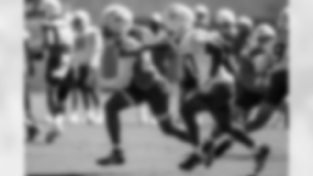The Los Angeles Chargers practice on Friday, October 3, 2025 at The Bolt in El Segundo, CA.