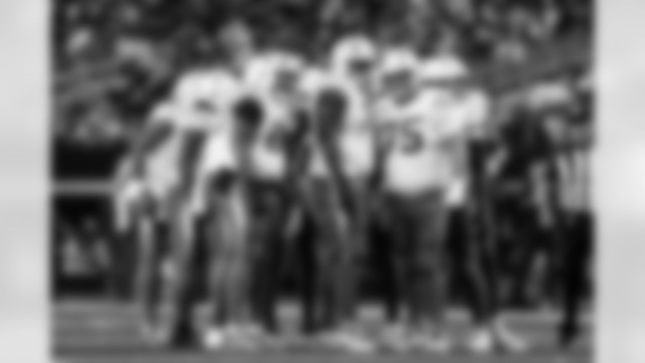 RB Omarion Hampton (8), T Bobby Hart (66), G Mekhi Becton (73) and C Bradley Bozeman (75)