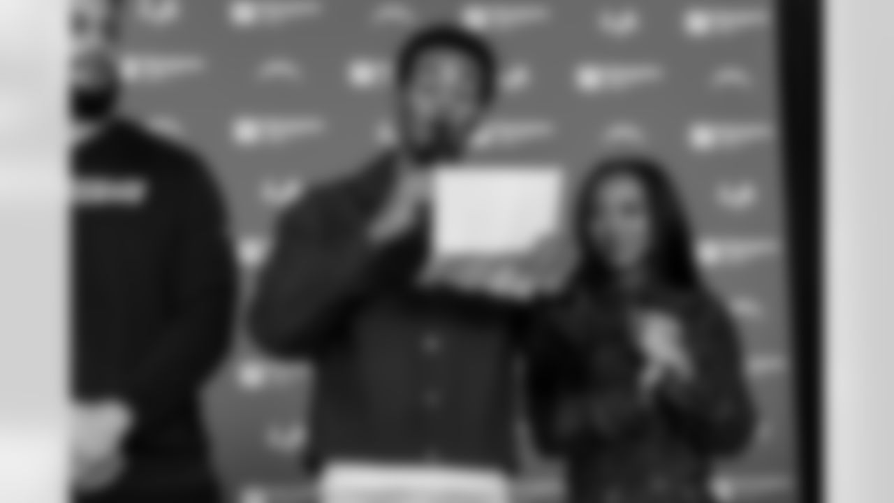 The Los Angeles Chargers host their annual Bikes for Kids event on Monday, December 15, 2025 at Washington Washington Elementary School in Pasadena, CA.