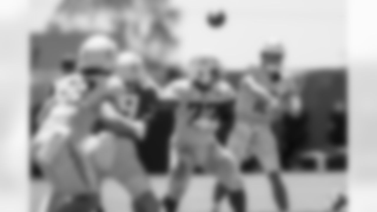 The Los Angeles Chargers practice at Training Camp on Monday, July 29, 2024 at The Bolt in El Segundo, CA.