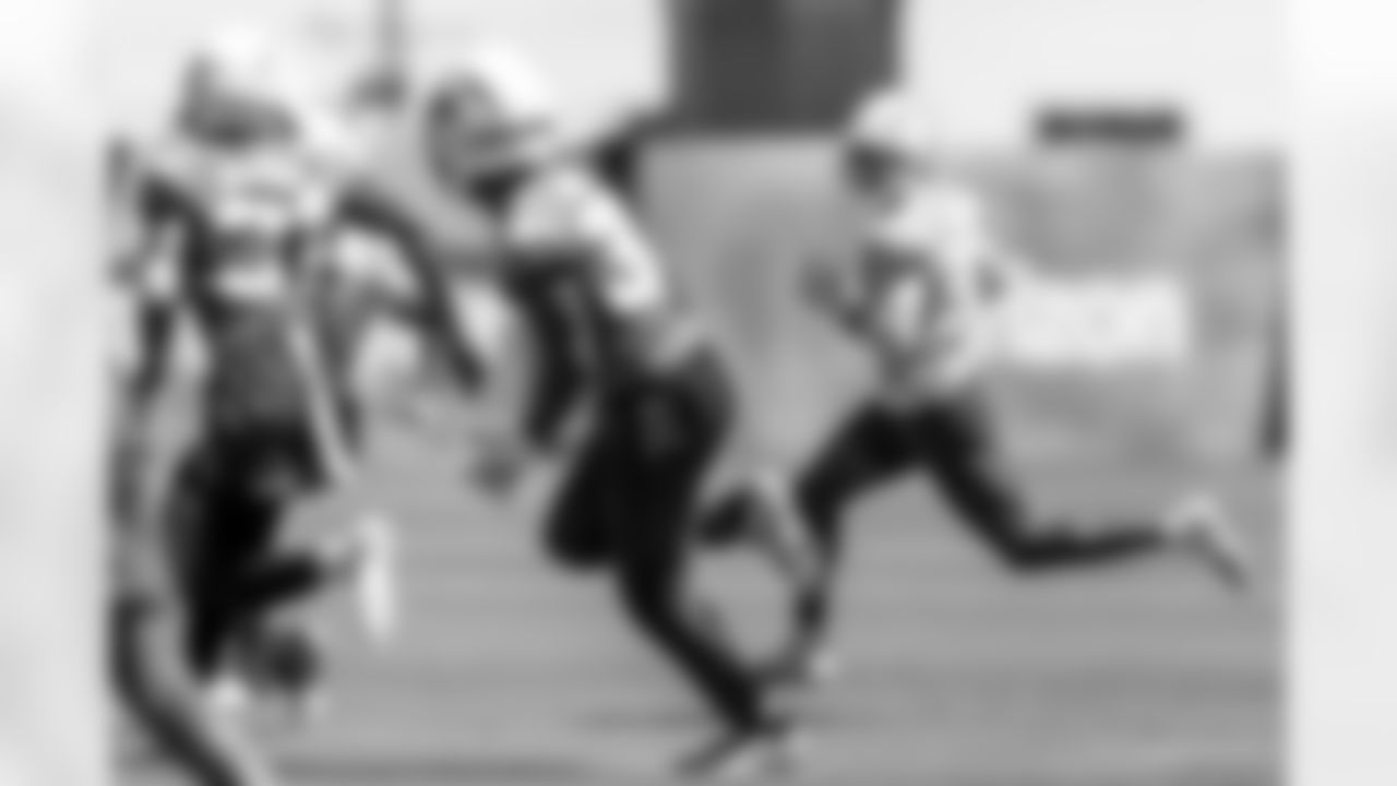 The Los Angeles Chargers practice at Training Camp on Wednesday, August 20, 2025 at The Bolt in El Segundo, CA.