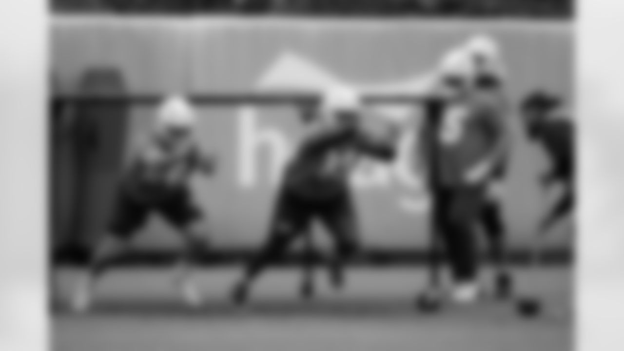 The Los Angeles Chargers hold OTA's on Monday, May 20, 2024 at Hoag Performance Center in Costa Mesa, CA.