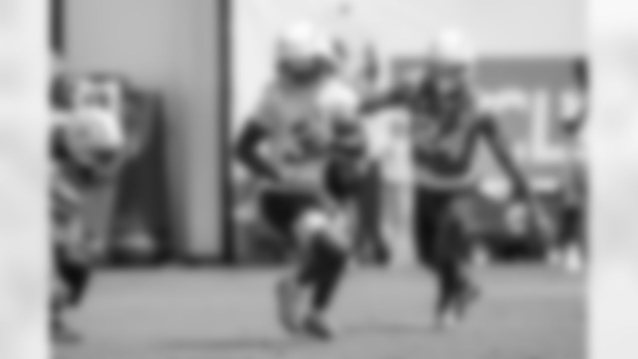 The Los Angeles Chargers practice at Training Camp on Thursday, August 21, 2025 at The Bolt in El Segundo, CA.