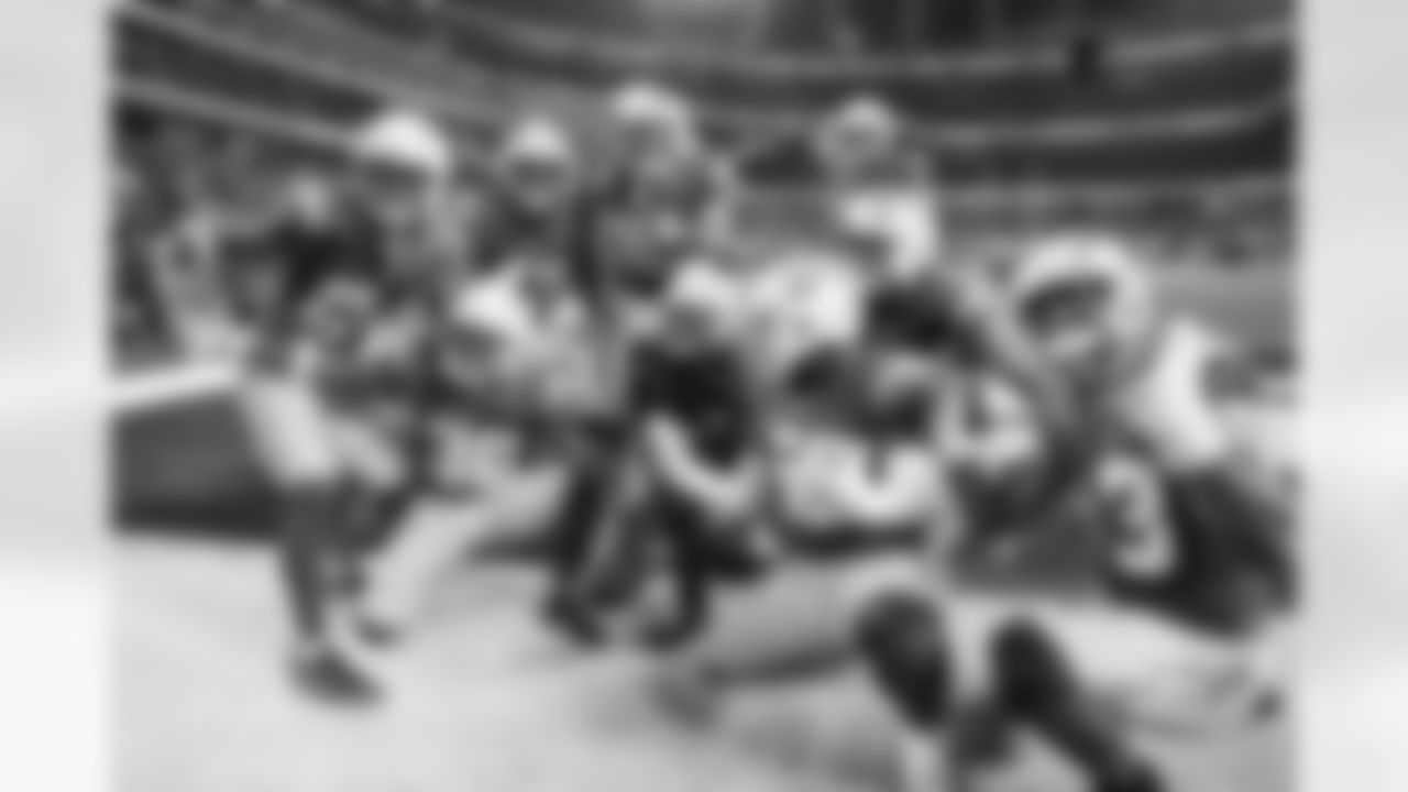 LB Marlowe Wax (58), TE Tucker Fisk (42), RB Trayveon Williams (38), LB Del'Shawn Phillips (53), DB Deane Leonard (33), LS Josh Harris (47), P JK Scott (16) and OLB Tuli Tuipulotu (45)