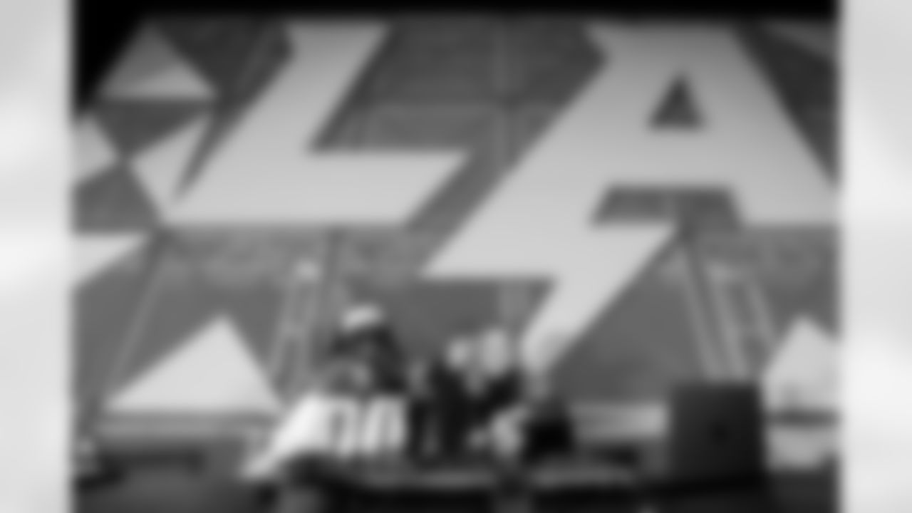 Fans gather at The Bolt for the Fan Rally + Drone Show on Friday January 9th, 2025