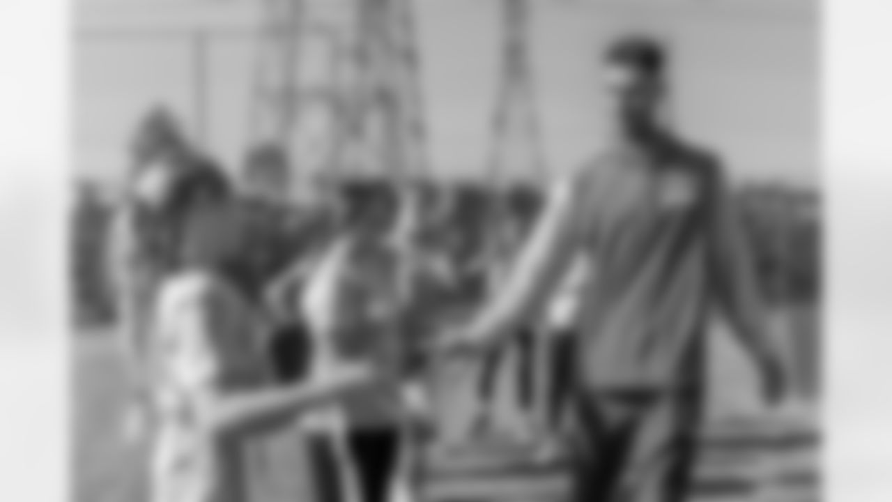 The Los Angeles Chargers host a girls flag football camp on Tuesday, December 02, 2025 at St. Joseph High School in Lakewood, CA.