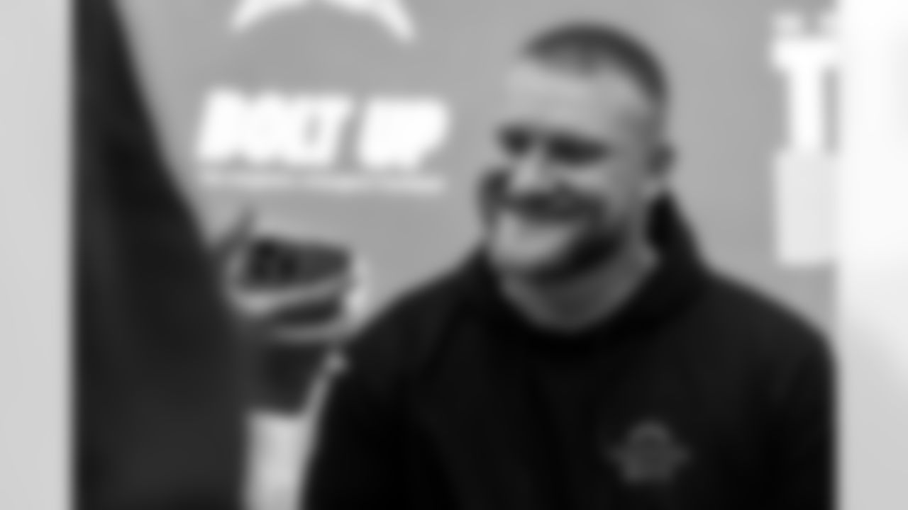 The Los Angeles Chargers sign Tyler Biadasz on Friday, March 6, 2026 at The Bolt in El Segundo, CA.