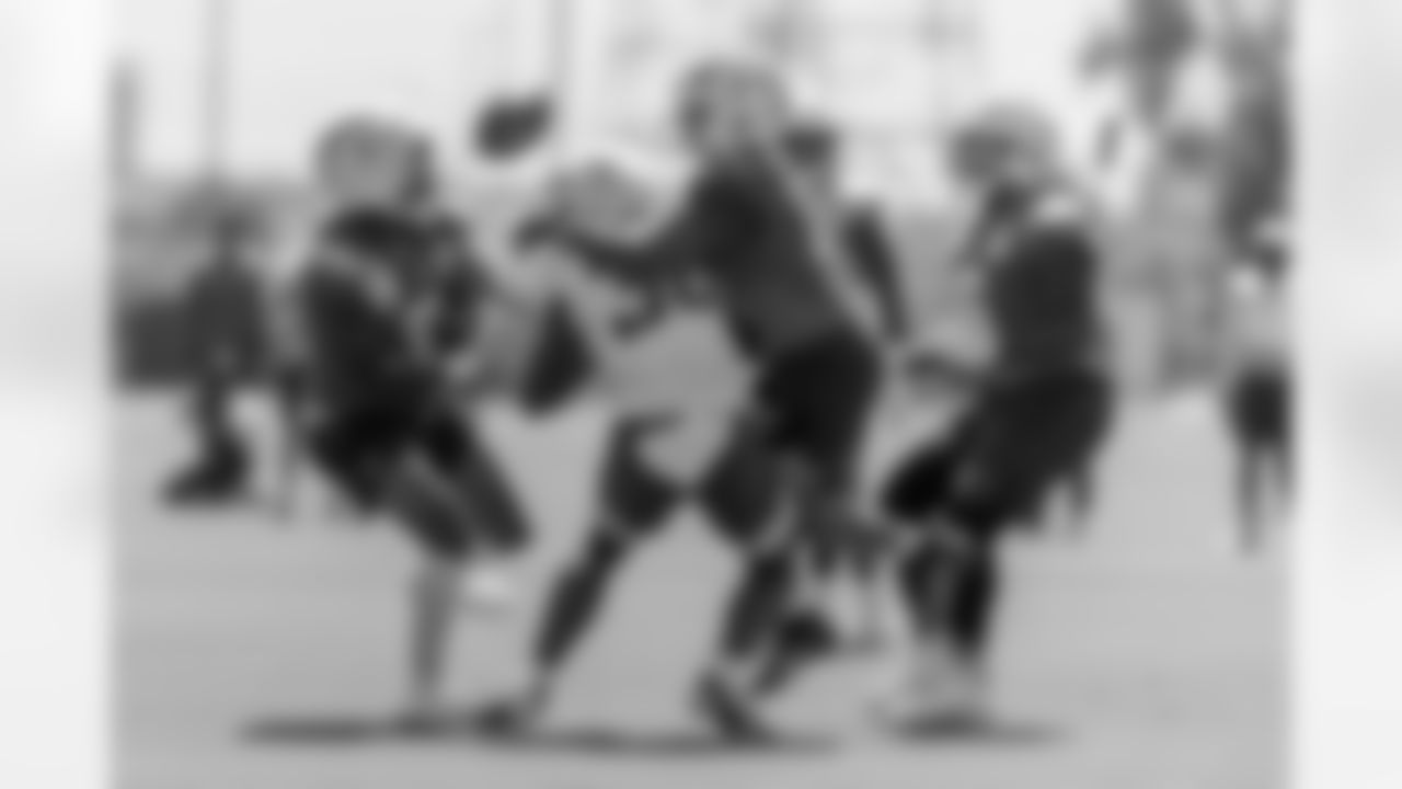 The Los Angeles Chargers practice at Training Camp on Tuesday, August 19, 2025 at The Bolt in El Segundo, CA.