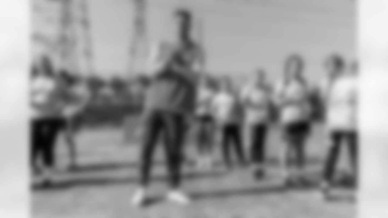 The Los Angeles Chargers host a girls flag football camp on Tuesday, December 02, 2025 at St. Joseph High School in Lakewood, CA.