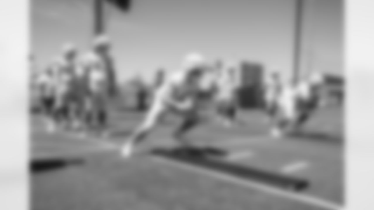 The Los Angeles Chargers hold Rookie Mini-Camp on Saturday, May 10, 2025 at The Bolt in El Segundo, CA.