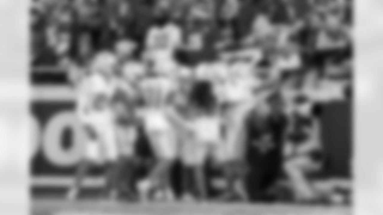 CB Benjamin St-Juste (24), LB Del'Shawn Phillips (53), S Marcus Williams (31), CB Donte Jackson (26), S Derwin James Jr. (3), LB Daiyan Henley (0) and CB Tarheeb Still (29)