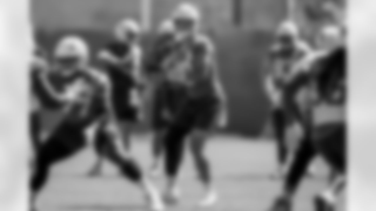 The Los Angeles Chargers practice on Friday, October 3, 2025 at The Bolt in El Segundo, CA.