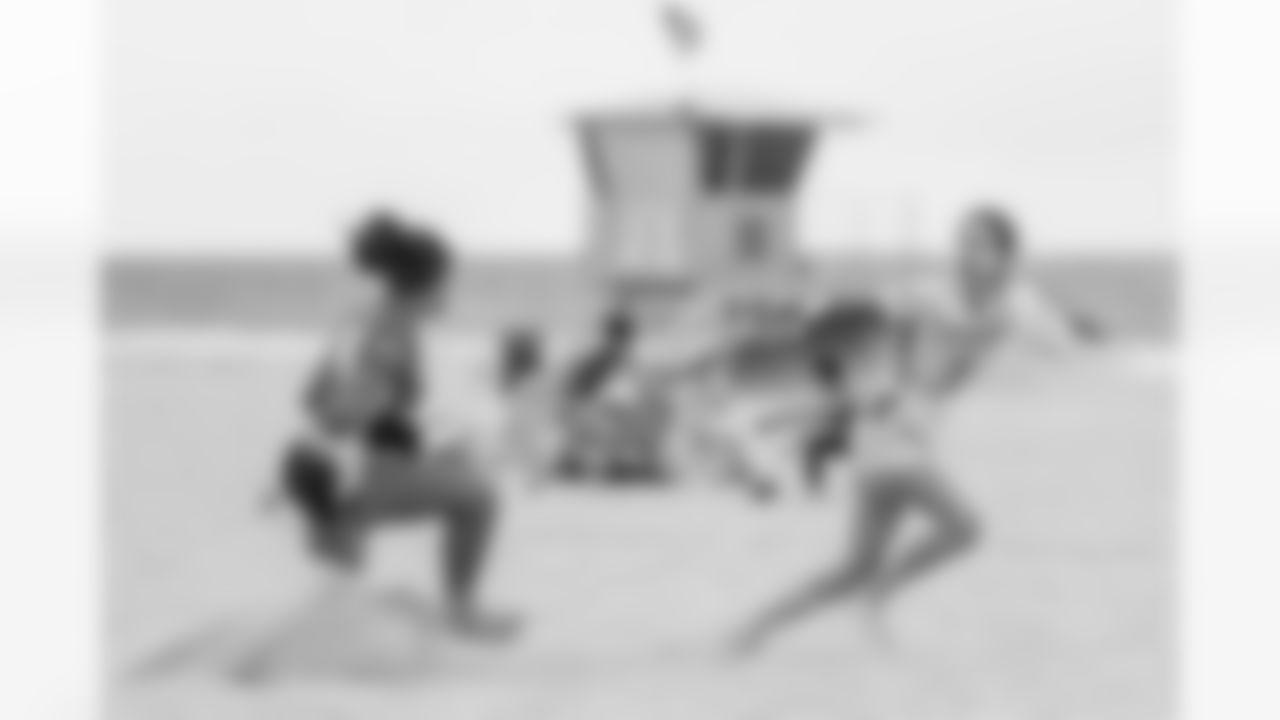 The Los Angeles Chargers host the Bolts on the Beach Flag Football Tournament on Saturday, May 17, 2025 at 11th Street Beach Park in Huntington Beach, CA.