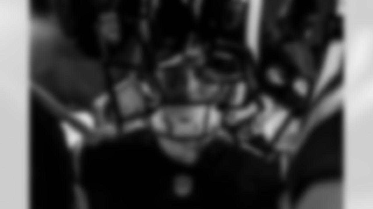 A Special Bond - The specialists, Cameron Dicker, JK Scott and Josh Harris, always huddle up for a prayer before going out on the field. This photo shows the brotherhood of the position group that's been together for a number of seasons now ahead of the game against Houston. A lot of times, it feels like you're invading their personal space in shots like these but it can make impactful images.