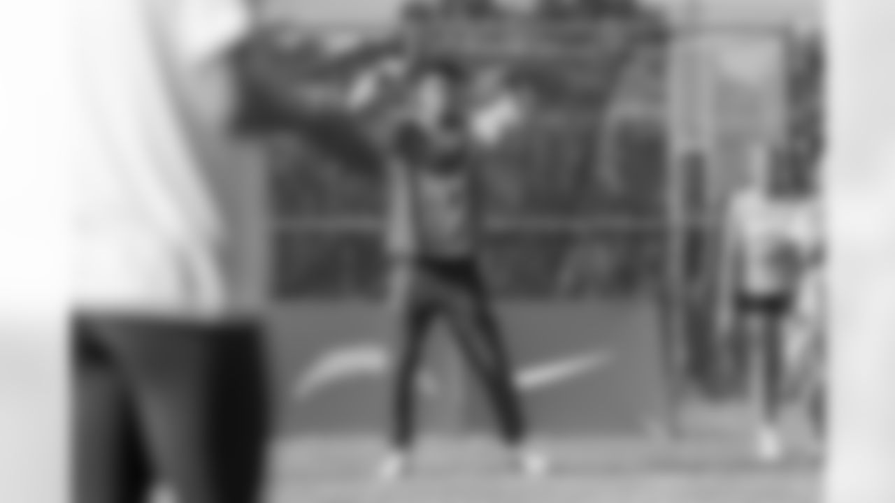 The Los Angeles Chargers host a girls flag football camp on Tuesday, December 02, 2025 at St. Joseph High School in Lakewood, CA.