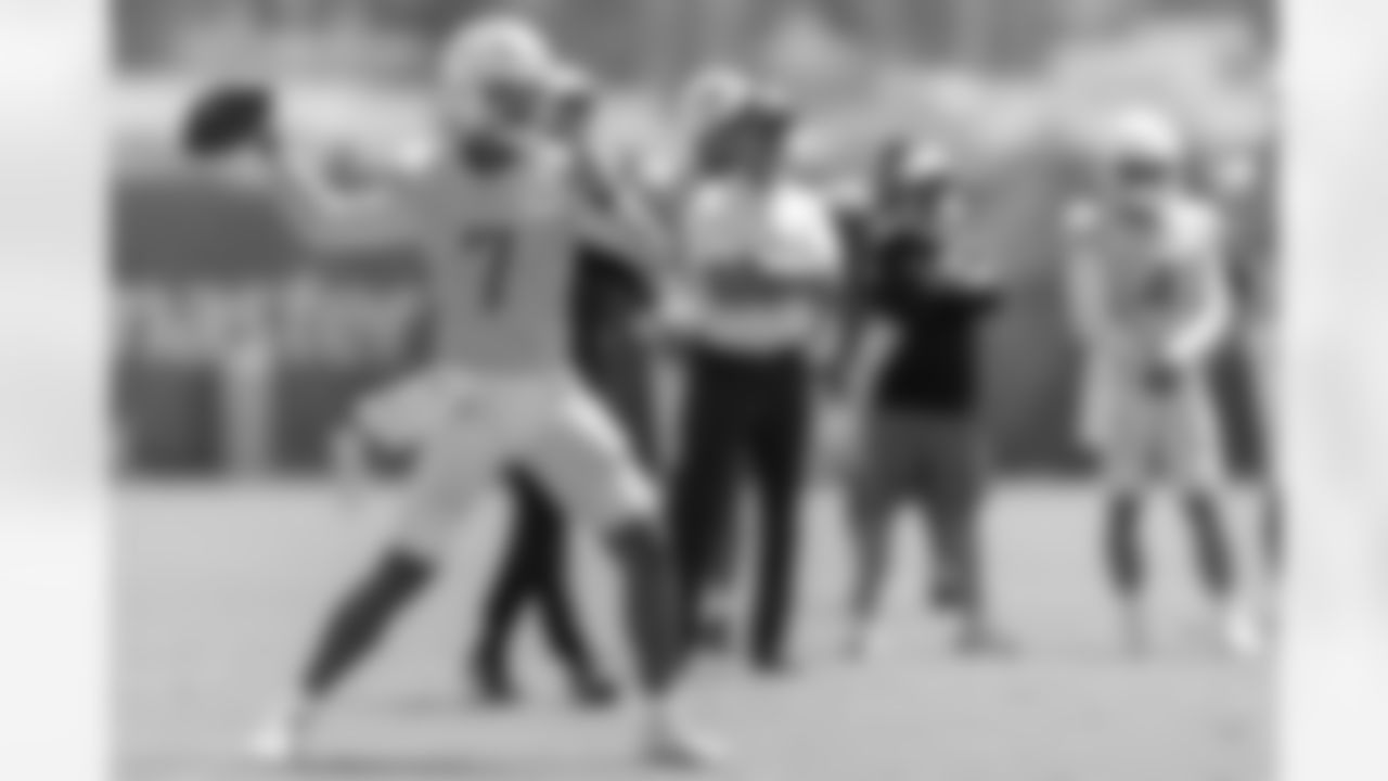 The Los Angeles Chargers practice at Training Camp on Monday, August 18, 2025 at The Bolt in El Segundo, CA.
