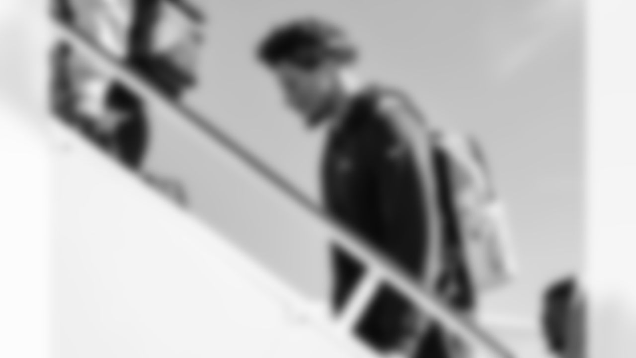 Los Angeles Chargers TE Oronde Gadsden (86) and LB Marlowe Wax (58) travels to New England on Friday, Jan. 9, 2025 for the Wild Card matchup against the New England Patriots.