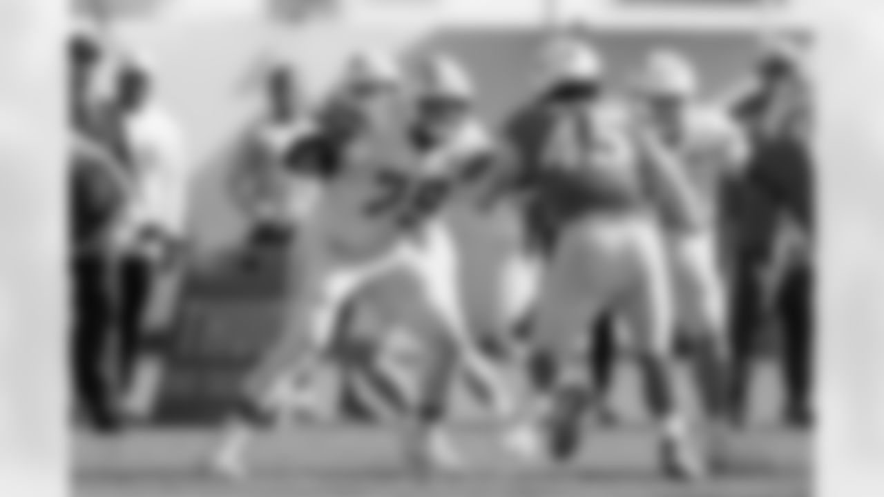 The Los Angeles Chargers practice at Training Camp on Thursday, August 1, 2024 at The Bolt in El Segundo, CA.