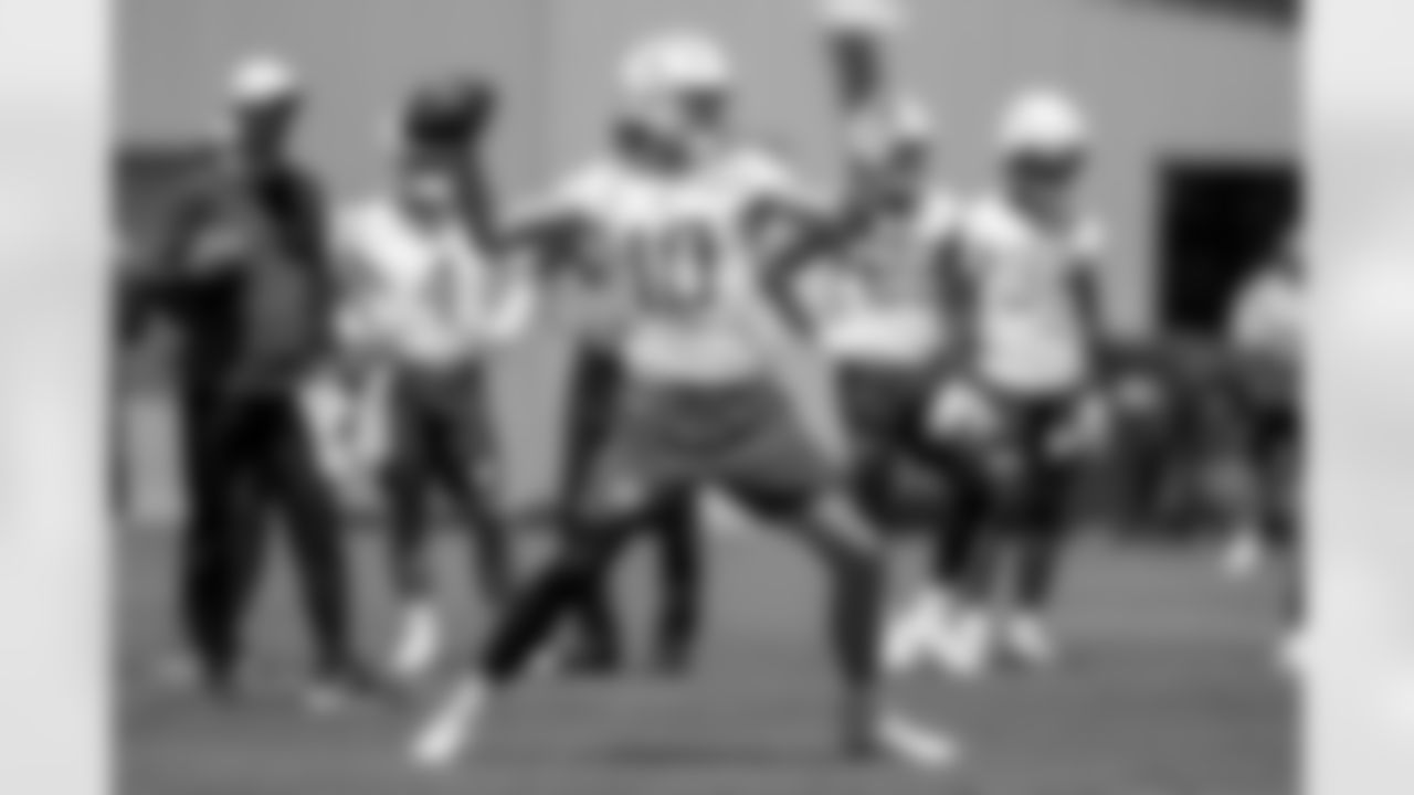 The Los Angeles Chargers practice at Training Camp on Thursday, August 21, 2025 at The Bolt in El Segundo, CA.