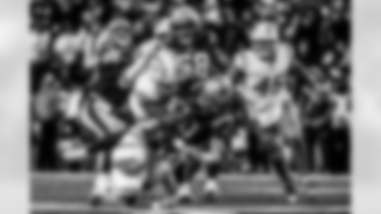 Take a look back at the Chargers Wild Card matchup with the Patriots in monochrome.