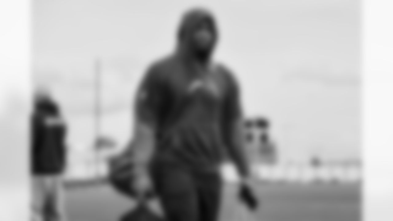 Los Angeles Chargers G Zion Johnson (77) travels to Denver on Saturday, Jan. 3, 2025 for the Week 18 regular season matchup against the Denver Broncos.