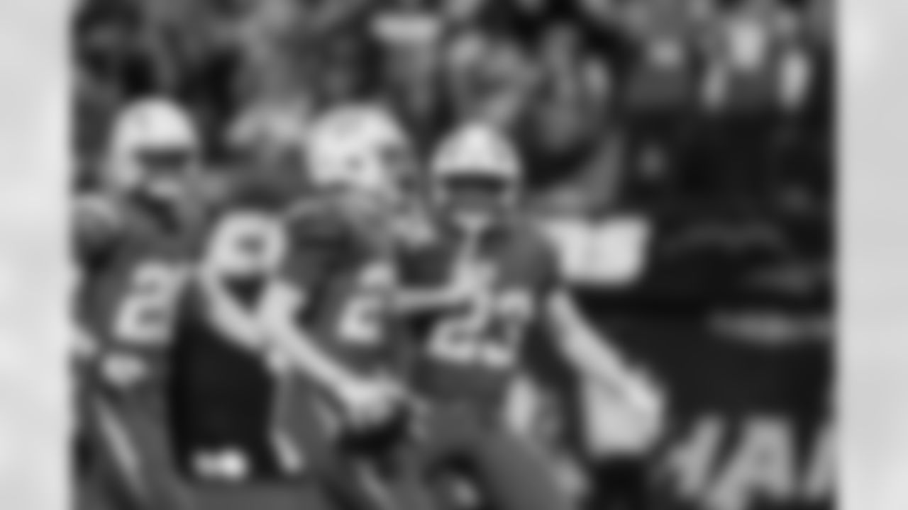 S RJ Mickens (27) and S Tony Jefferson (23)