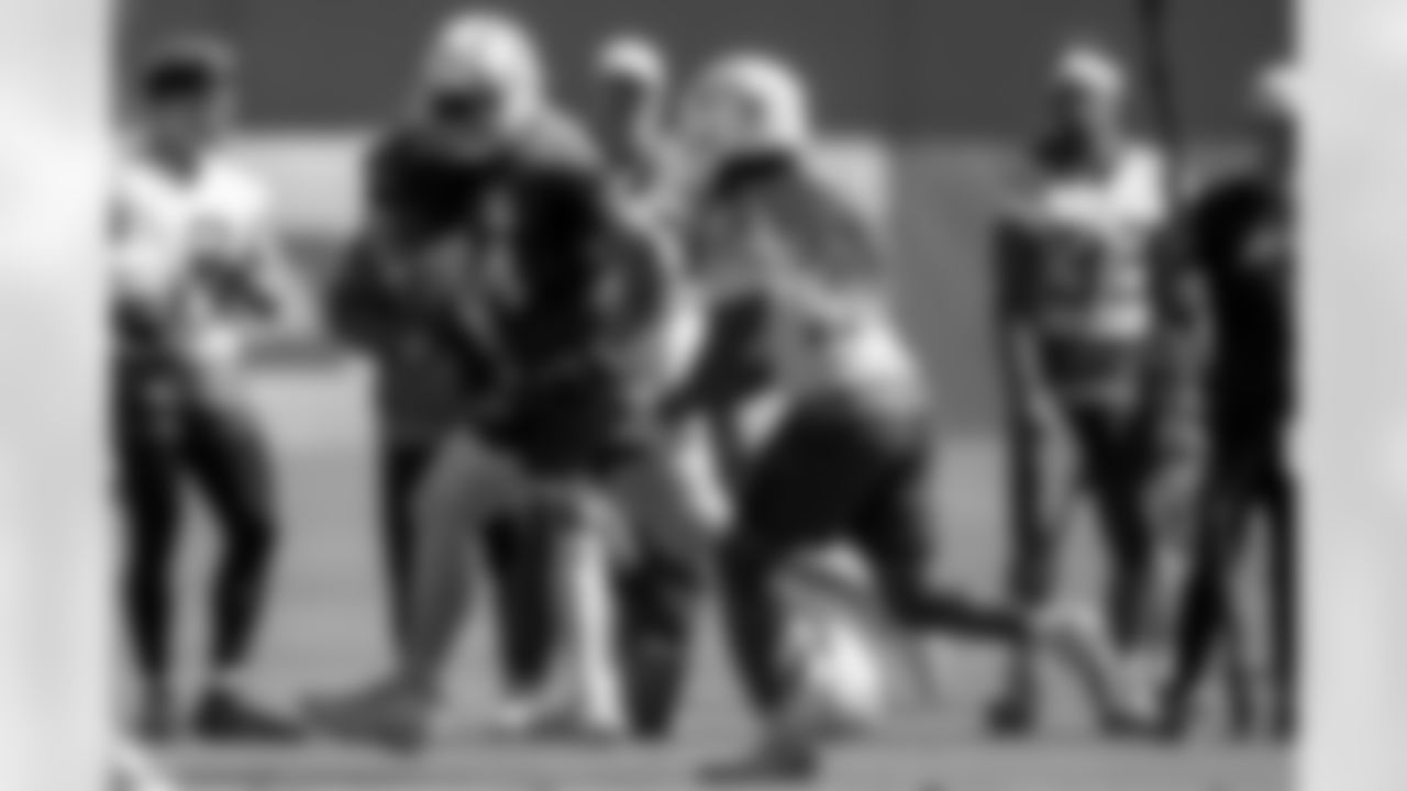 The Los Angeles Chargers practice on Friday, October 3, 2025 at The Bolt in El Segundo, CA.