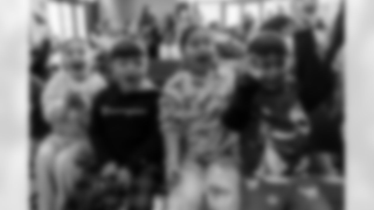 The Los Angeles Chargers host their annual Bikes for Kids event on Monday, December 15, 2025 at Washington Washington Elementary School in Pasadena, CA.