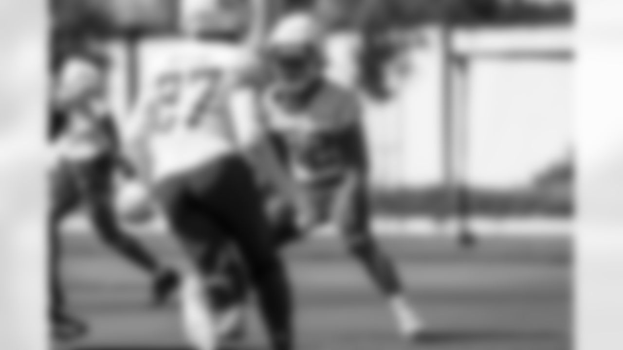 The Los Angeles Chargers practice on Friday, October 3, 2025 at The Bolt in El Segundo, CA.