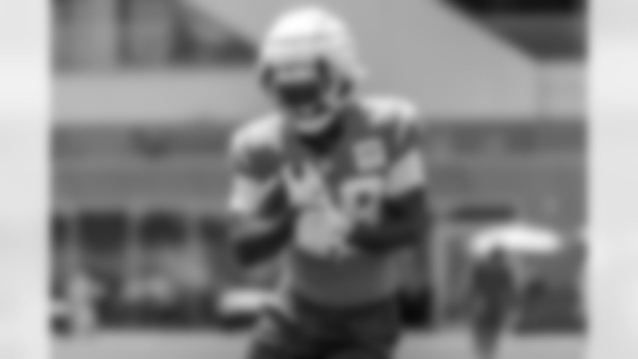The Los Angeles Chargers practice at Training Camp on Sunday, August 3, 2025 at The Bolt in El Segundo, CA.