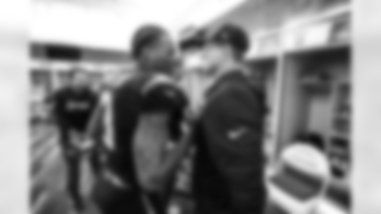 S Derwin James Jr. (3) and Head Coach Jim Harbaugh